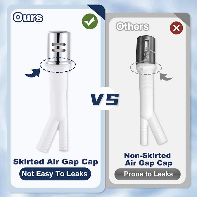 WOWOW Dishwasher Air Gap Cover for Kitchen Sink - N/A