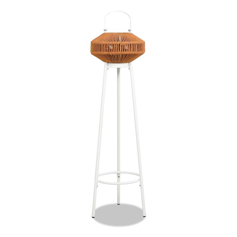 Nova Outdoor Patio Lantern with LED Light Bulb and Lantern Stand