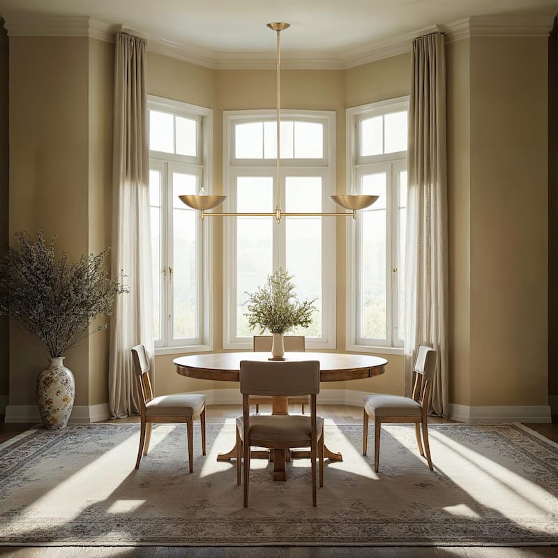 Waxlow 64.5" Height Ceiling Fixture, Plated Dark Antique Brushed Brass - 48 x 6.5 x 12