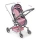 preview thumbnail 7 of 9, Badger Basket Daydream Multi-Function Single Doll Pram & Stroller - Gray/Pink