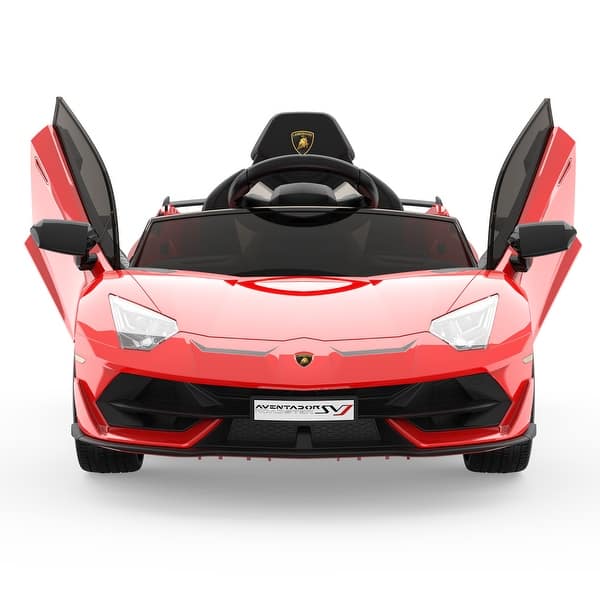 slide 2 of 19, Kids Ride on Car 12V Licensed Lamborghini Electric Vehicles Sports Car Red