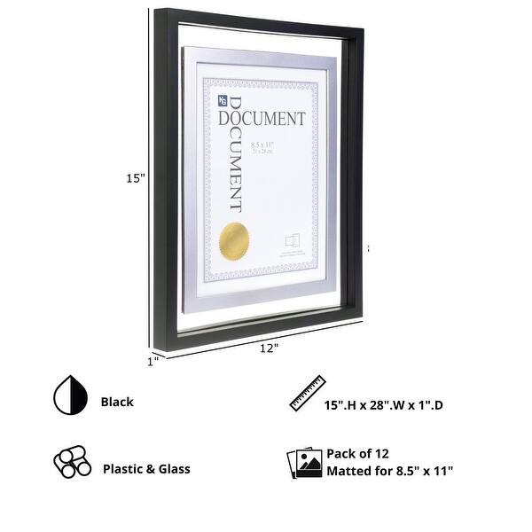 Floating Document Frame kieragrace KG City Float Document Frame - Multi Colored - 11