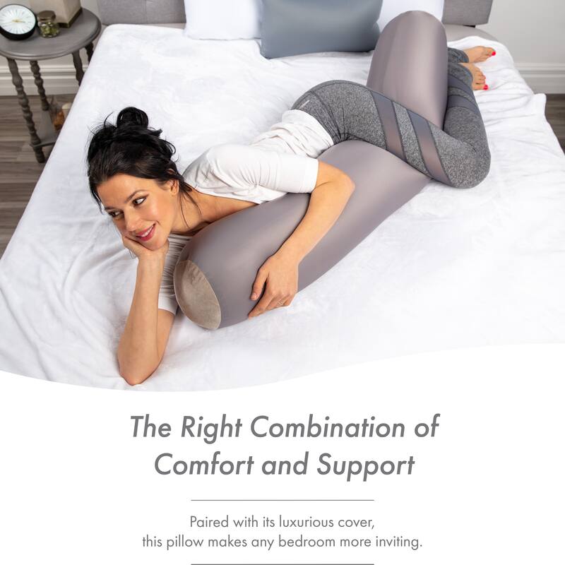Straight Body Pillow, Premium Microbead,Side Sleeping / Pregnant Women