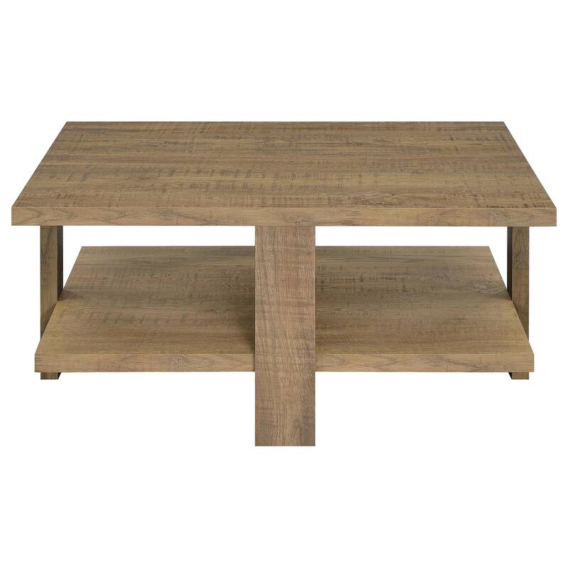 Dawn Round Coffee And End Table Set Mango Brown