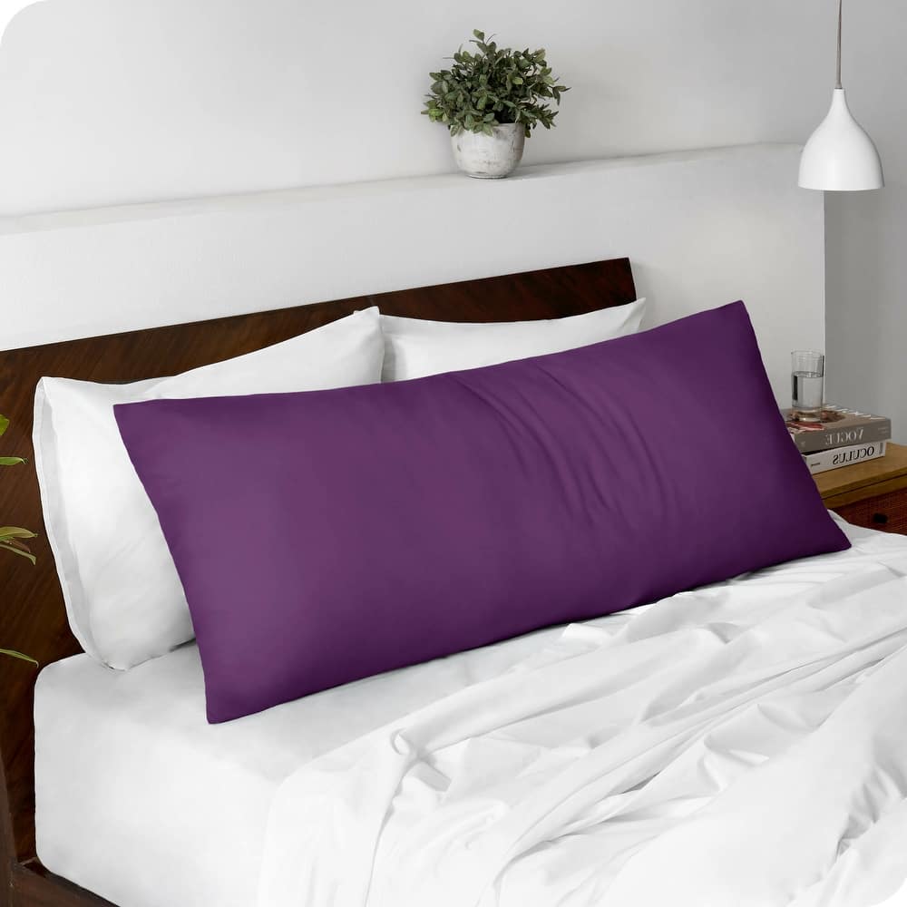 Bare Home Microfiber Body Pillow Cover with Zipper Closure