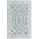 preview thumbnail 31 of 42, SAFAVIEH Handmade Ebony Manon Modern Wool Rug 4' x 6' - Ivory/Navy - Rectangle
