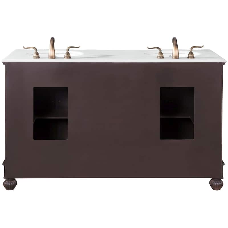 Elegant Lighting VF-1048-VW Windsor 60" Free Standing Double Basin