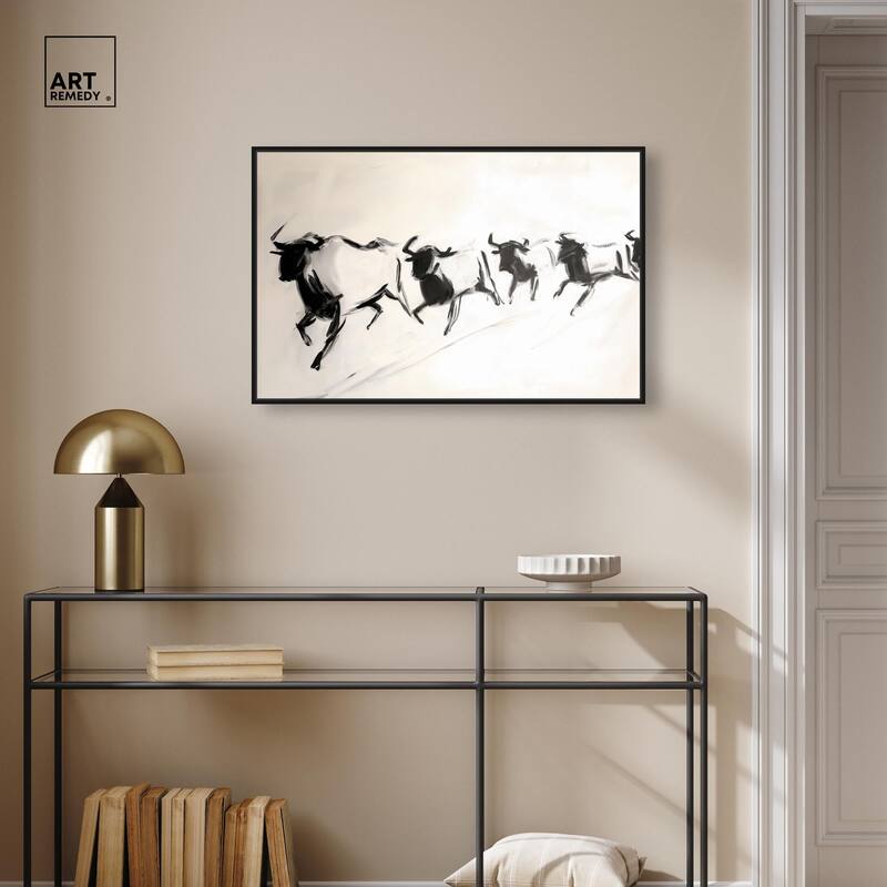 Bovine II Canvas by Art Remedy