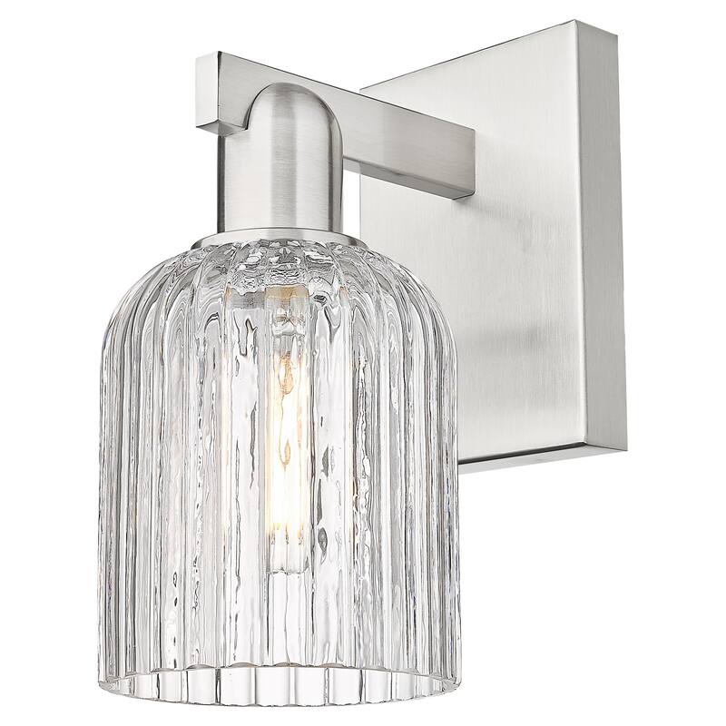 Innovations Lighting 716-1W-G559-5CL Bridal Veil 11" Tall Bathroom - Brushed Satin Nickel