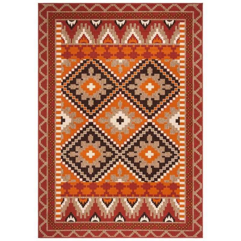 SAFAVIEH Veranda Bukuroshe Indoor/ Outdoor Waterproof Patio Backyard Rug