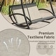 Patio Swing Chair, Outdoor Porch Swing with Adjustable Canopy, Summer ...