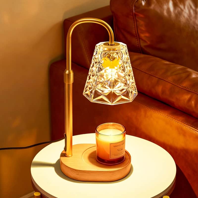 Candle Warmer Lamp with Timer, Wax Melt Warmer for Scented Jar - Gold