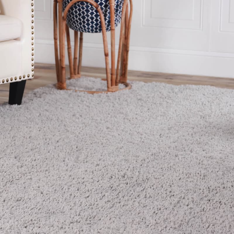 Superior Plush Shag Fuzzy Modern Solid Indoor Area Rug or Runner