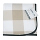 preview thumbnail 4 of 4, Lambs & Ivy Baby Farm Buffalo Check Sherpa Baby Blanket - Taupe