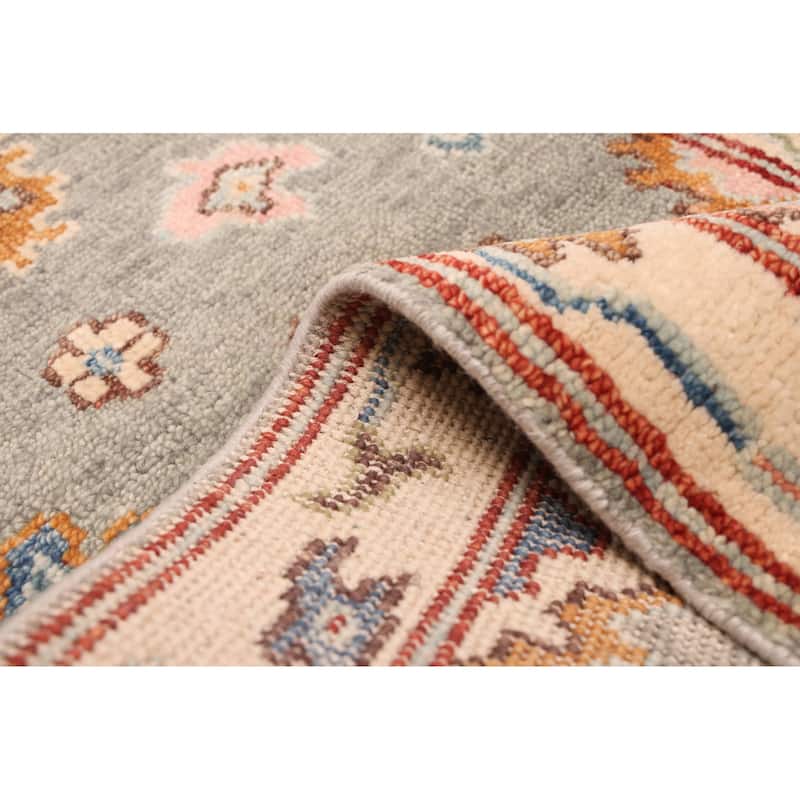 ECARPETGALLERY Hand-knotted Modern Oushak Sage Wool Rug - 2'6 x 10'7
