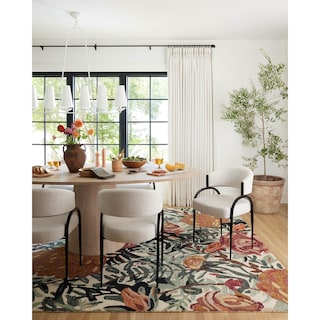 Alexander Home Evelyn Floral Bouquet Area Rug