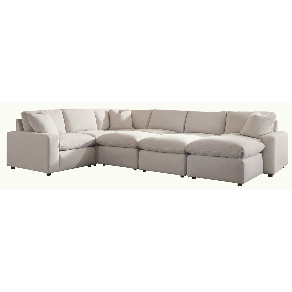 Savesto ivory laf corner top chair sectional
