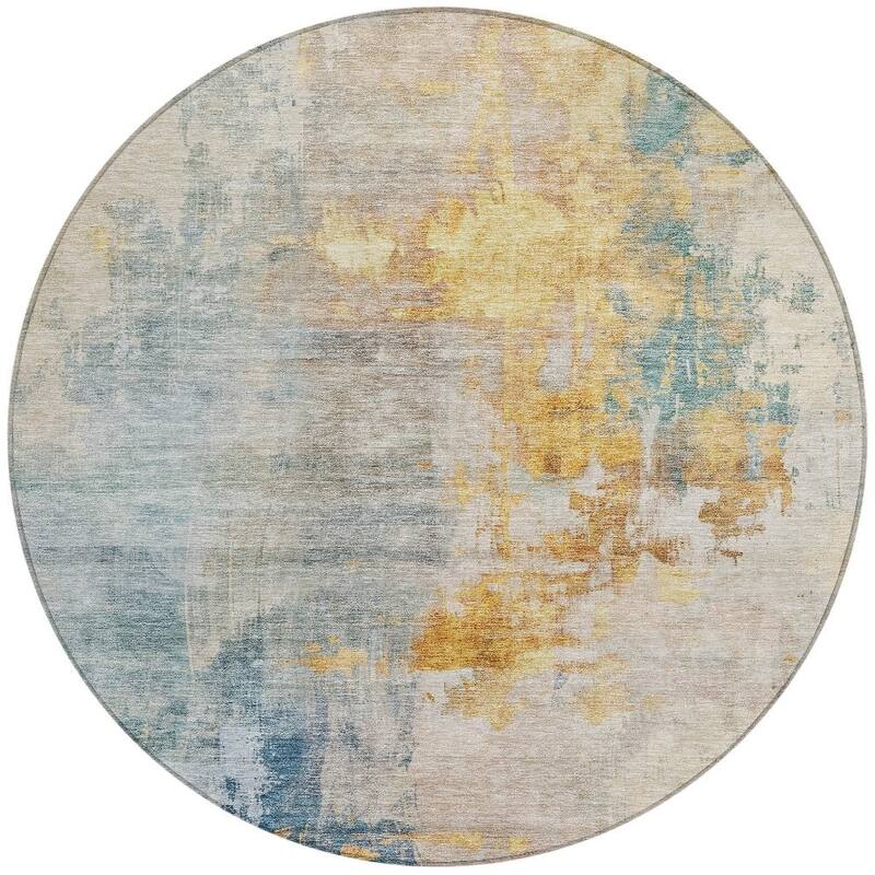 HomeRoots Abstract Transitional Rectangle Outdoor Rug