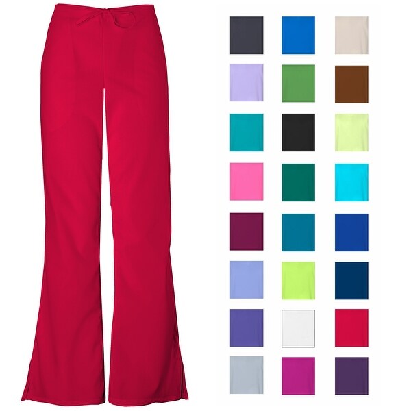 Women's Flare Leg Scrub Cargo Pants DSF Medical Uniform 400