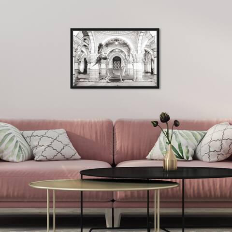 Oliver Gal 'Ball Room Pals' Architecture Gray Wall Art Canvas Print