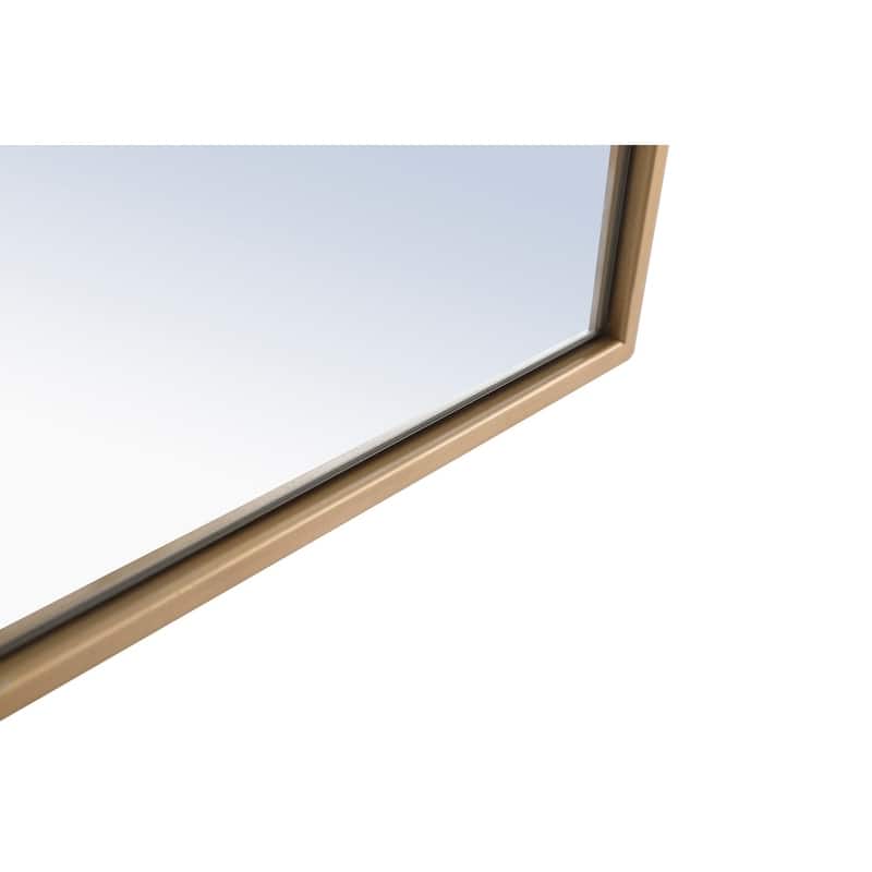 Strick & Bolton Posey Metal Rectangle Wall Mirror