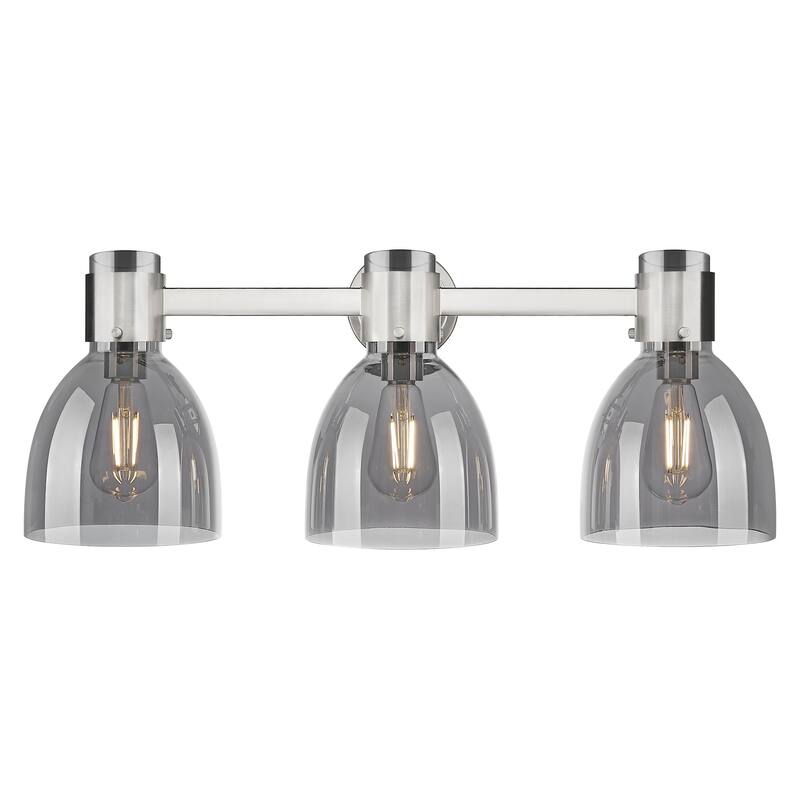 Innovations Lighting 464-3W-G464D-7SM Lawton Bell 3 Light 24" Wide - Polished Nickel