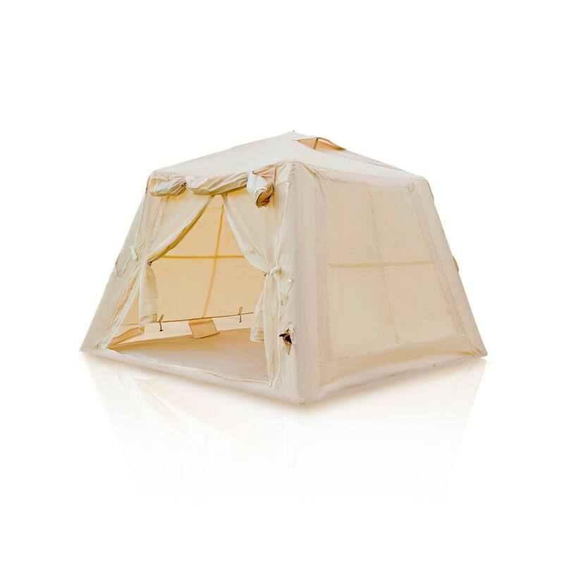 5.76 m ² Inflatable Tents for Camping with canopy, Blow Up Tent with Hand Pump, Easy Setup InflatableTent 4 Season Tent