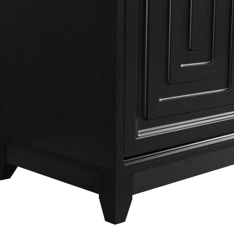 TV Stand for TVs up to 65 Inches, Modern Entertainment Center Media Console Cabinet with 2 Spacious Storage Space