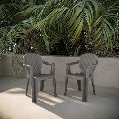 Calista Outdoor Patio Chairs (Set of 2)