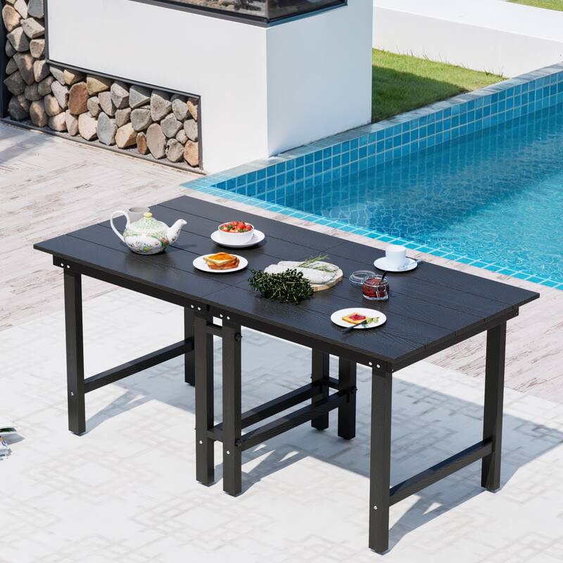 Outdoor Dining Table 2-in-1 Modular Table