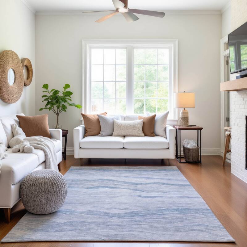 Premium Washable Super Soft Modern Waves Mayfield Rug