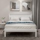 preview thumbnail 1 of 62, Classic Platform Bed Wood Bed with Headboard, Solid Wood Platform Bed Frame with Strong Slats Support/No Box Spring Needed White - Twin
