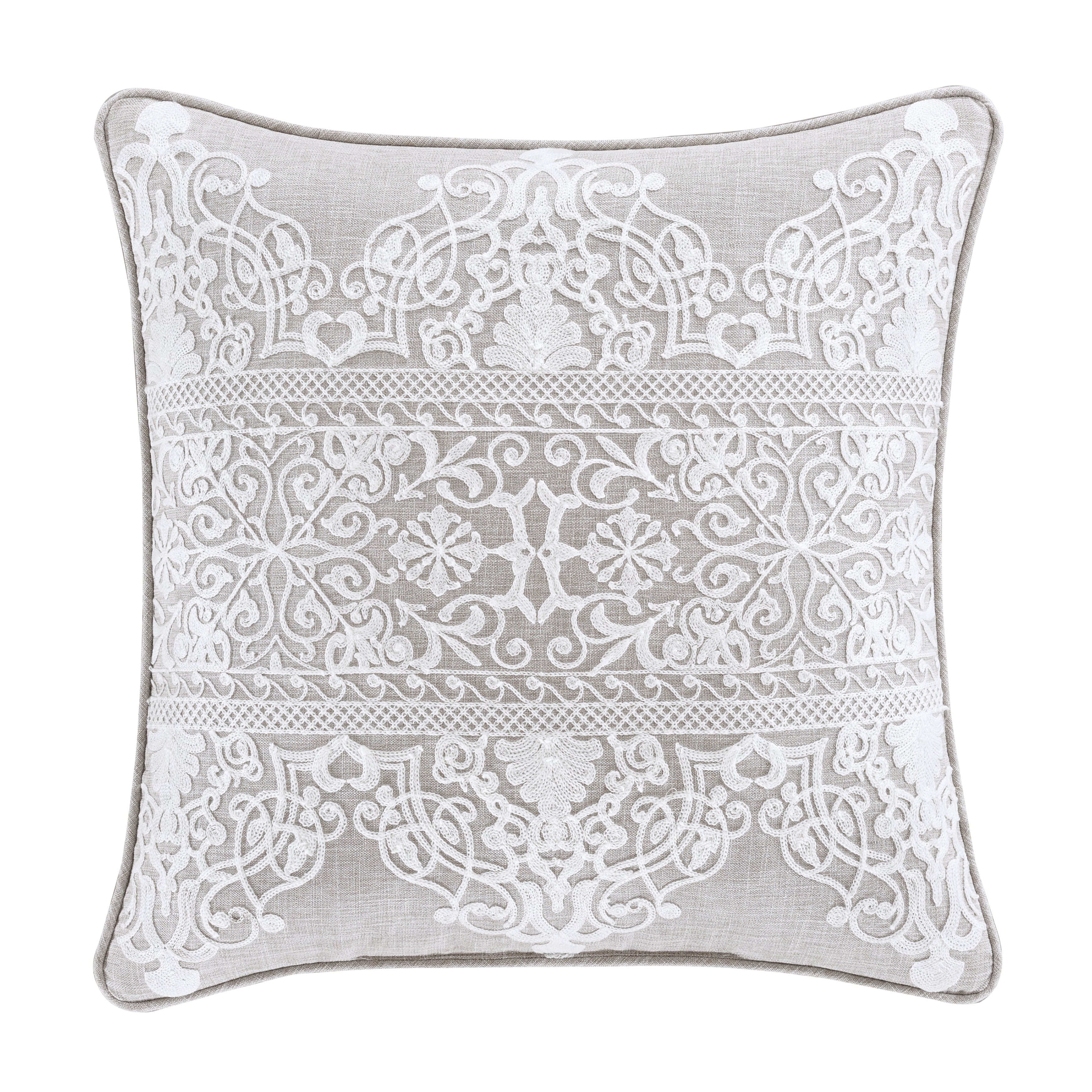 J. Queen New York Aimee 20 Inch Square Decorative Throw Pillow