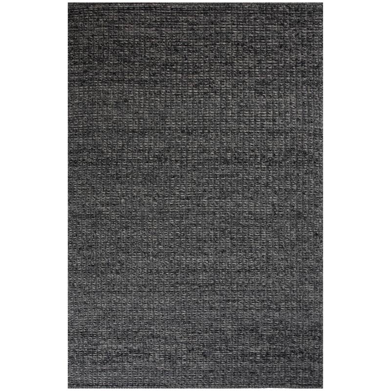 Alora Decor Isla Minimalist Textured Area Rug - Charcoal - 9' x 12'