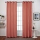 preview thumbnail 39 of 43, ATI Home Chatra Faux Silk Grommet Top Curtain Panel Pair