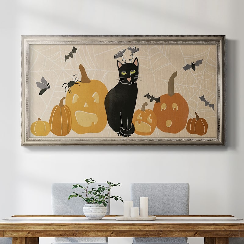 Pumpkin Patch Cats Collection D Premium Framed Canvas- Ready to Hang