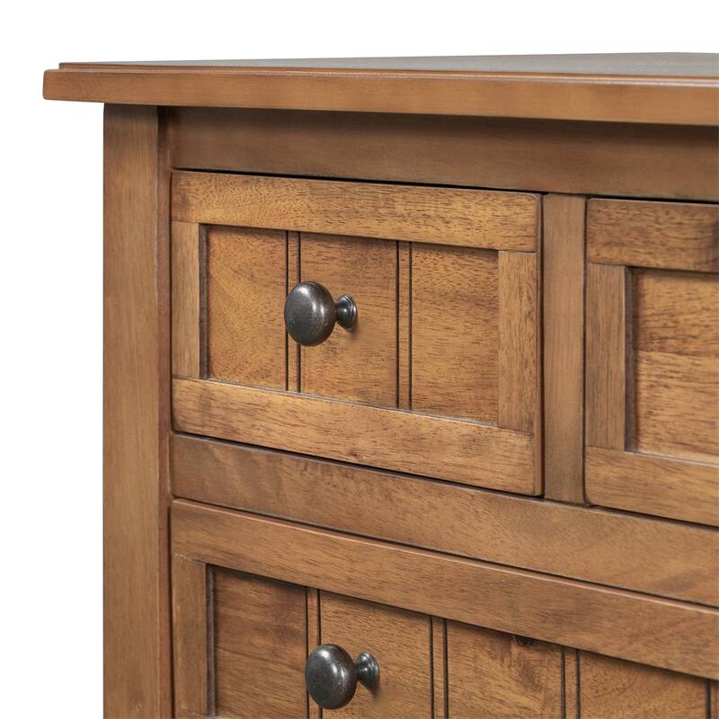 Console Table with 3 Storage Drawers and Bottom Shelf