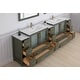 preview thumbnail 32 of 34, Vanity Art 108" Double Sink Bathroom Vanity Set 13 Dove-Tailed Drawers 3 Cabinets 2 Shelves Soft-Closing Doors with Free Mirror
