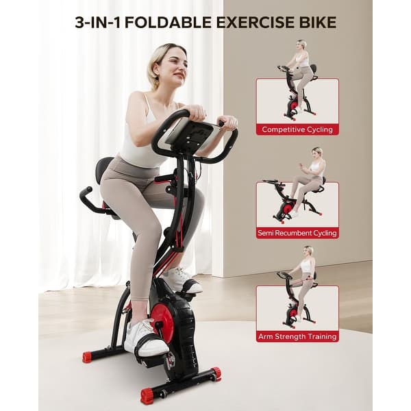 Magnetic Upright Exercise Marcy Foldable Exercise Bike Walmart