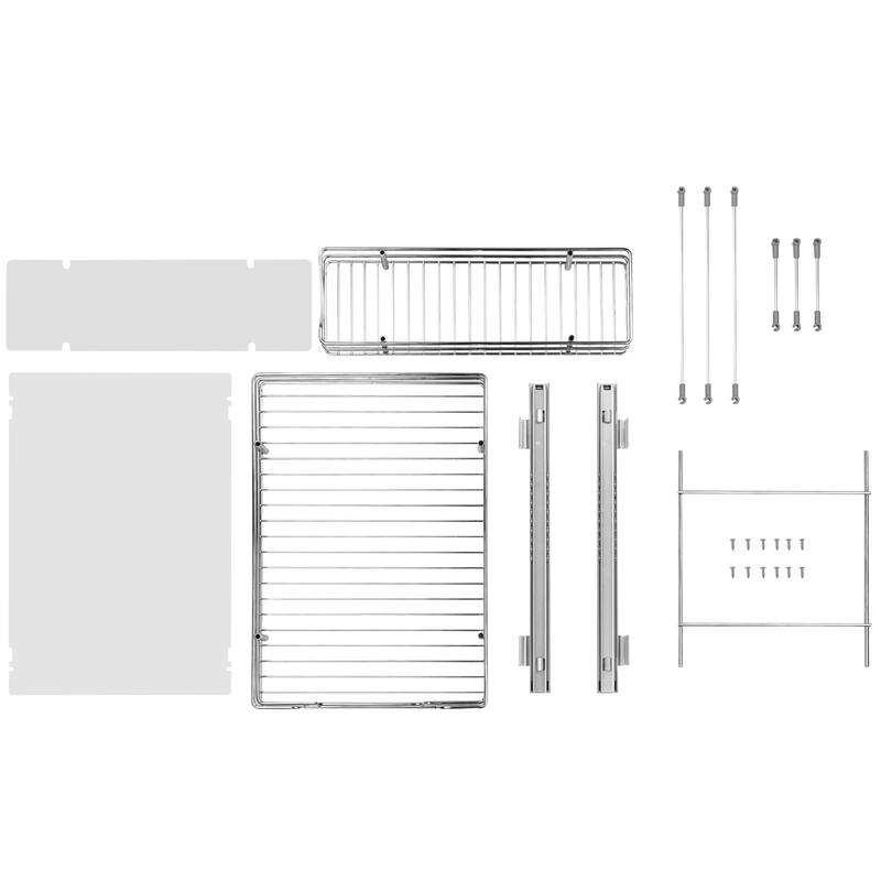 Pull Out Cabinet Organizer for Kitchen or Bathroom and Chrome Steel Shelf