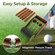 preview thumbnail 18 of 17, Costway Putting Green Practice Golf Putting Mat with Auto Ball Return