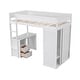 preview thumbnail 3 of 38, Merax Wood Loft Bed with Wardrobes and 2-Drawer Desk with Cabinet