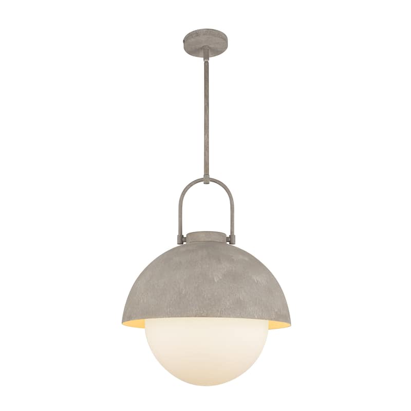 Alora Lighting PD507216OP Harper 16" Wide Pendant with Opal Glass - Steel Shade
