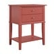 preview thumbnail 60 of 68, Avenue Greene Bantum 2-drawer Accent Table Terracotta