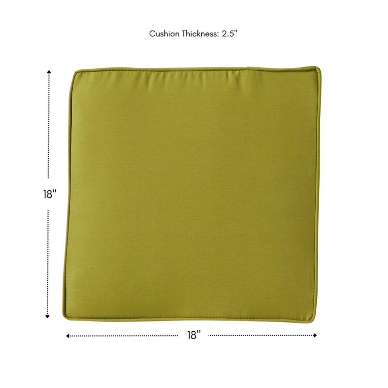 Greendale Home Fashions 18" Square Outdoor Chair Pad (Set of 2)