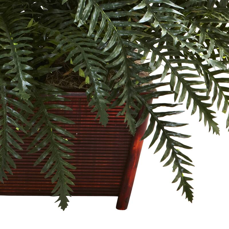 Handmade River Fern Plant with Planter - Home Decor Accent, Living Room, Office, Tabletop DÃ©cor - 2.42ft.