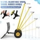 preview thumbnail 9 of 13, Snow Shovel with Wheels,29.1" W x 19.3" H Heavy Duty Snow Pusher for Driveway