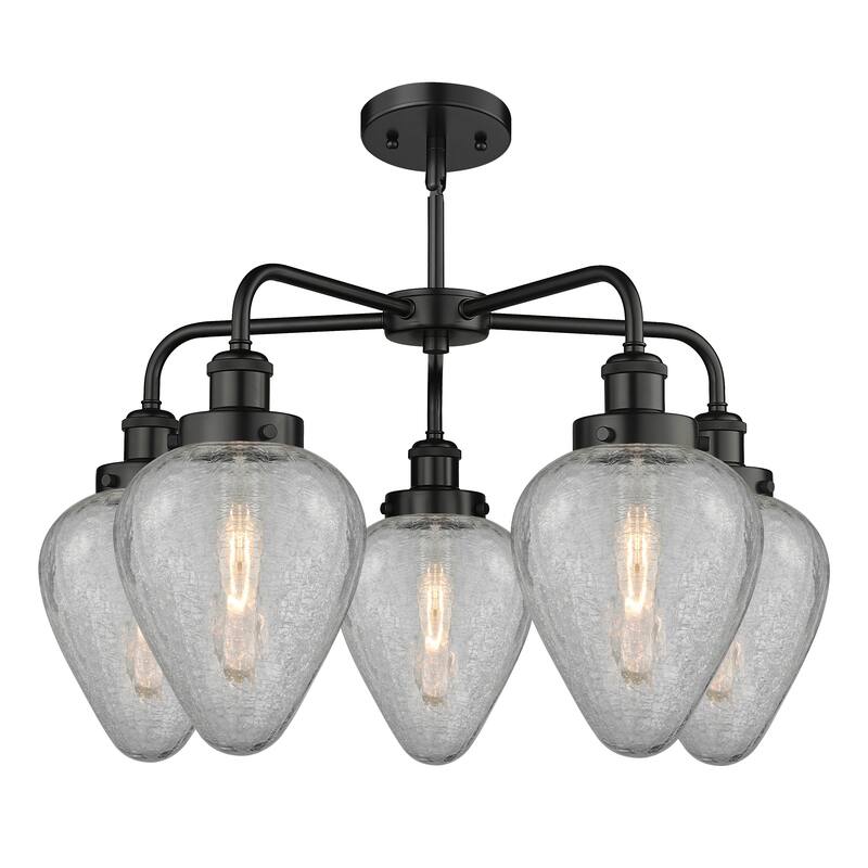 Innovations Lighting Geneseo - 5 Light 24" Stem Hung Chandelier