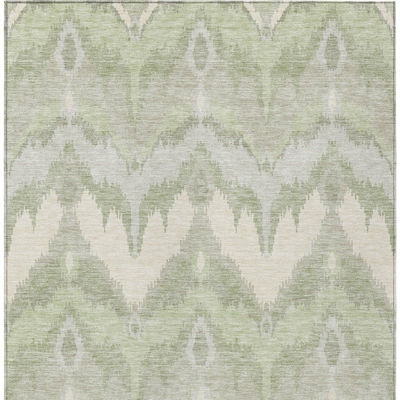 HomeRoots Ikat Transitional Rectangle Outdoor Rug