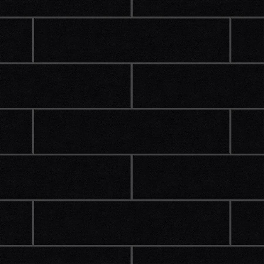 Merola Tile Metro Soho Subway Matte Black 1-3/4\, image size:900x900